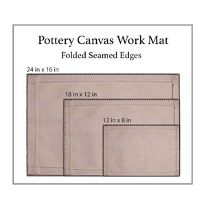 Pottery Canvas Work Mat, 14 oz Canvas Work mat, Slab Building Mat