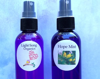 Aromatherapy Hope Mist for Hopefulness, Gentle Sweet Orange Essential Oil with Gorse Flower Essence, Gentle Flower Essence