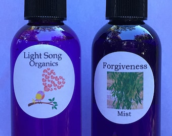 Aromatherapy Compassion Mist for Forgiveness, Gentle Frankincense Essential Oil with Willow Flower Essence, Flower Essence Spray