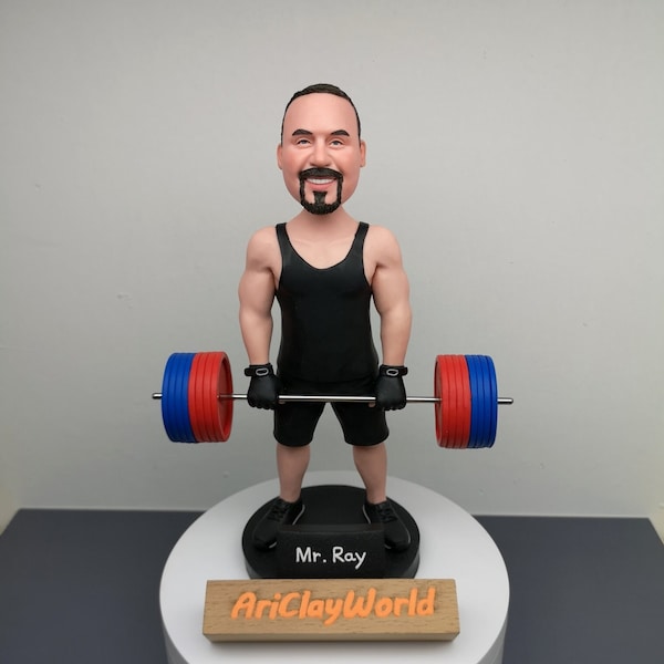 Personalized Fitness Coach Bobble head, Custom Gym Trainer Bobble head