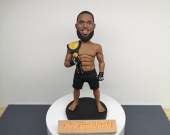 Anpassad UFC Fighter Bobblehead: Actionfigur av polymerlera