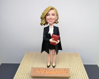 Custom Attorney Bobblehead,Female Attorney Gift,Lawyer Gifts For Women,Lawyer Personalized,Lawyer Office Gift, Laywer Gift-A0069