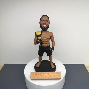 UFC bobblehead,Ufc Gift, Gifts For Men, UFC Action Figure,UFC Birthday,Ufc Cake Topper,Ufc Figure, Ufc Party Decor,Ufc Stuff,Ufc Women-A0056
