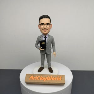 Custom Lawyer Bobblehead, Unique Lawyer Figurine, Personalized Bobblehead Gift,Personalized Attorney Bobblehead, Perfect Lawyer Gift Idea