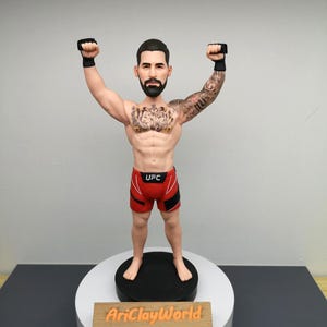 Pesonalized UFC bobble head, UFC Gift, UFc Gifts For Men, UFc Action Figure, UFc Birthday, UFc Cake Topper, UFc Figure,UFc Party Decor-A0130