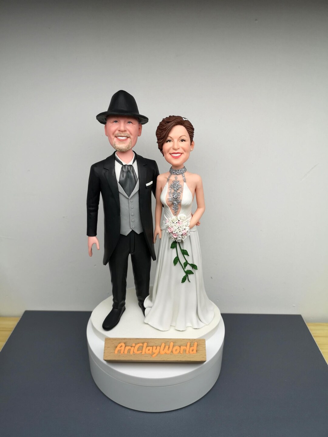 Personalized Wedding Bobblehead Unique Gift for Newlyweds