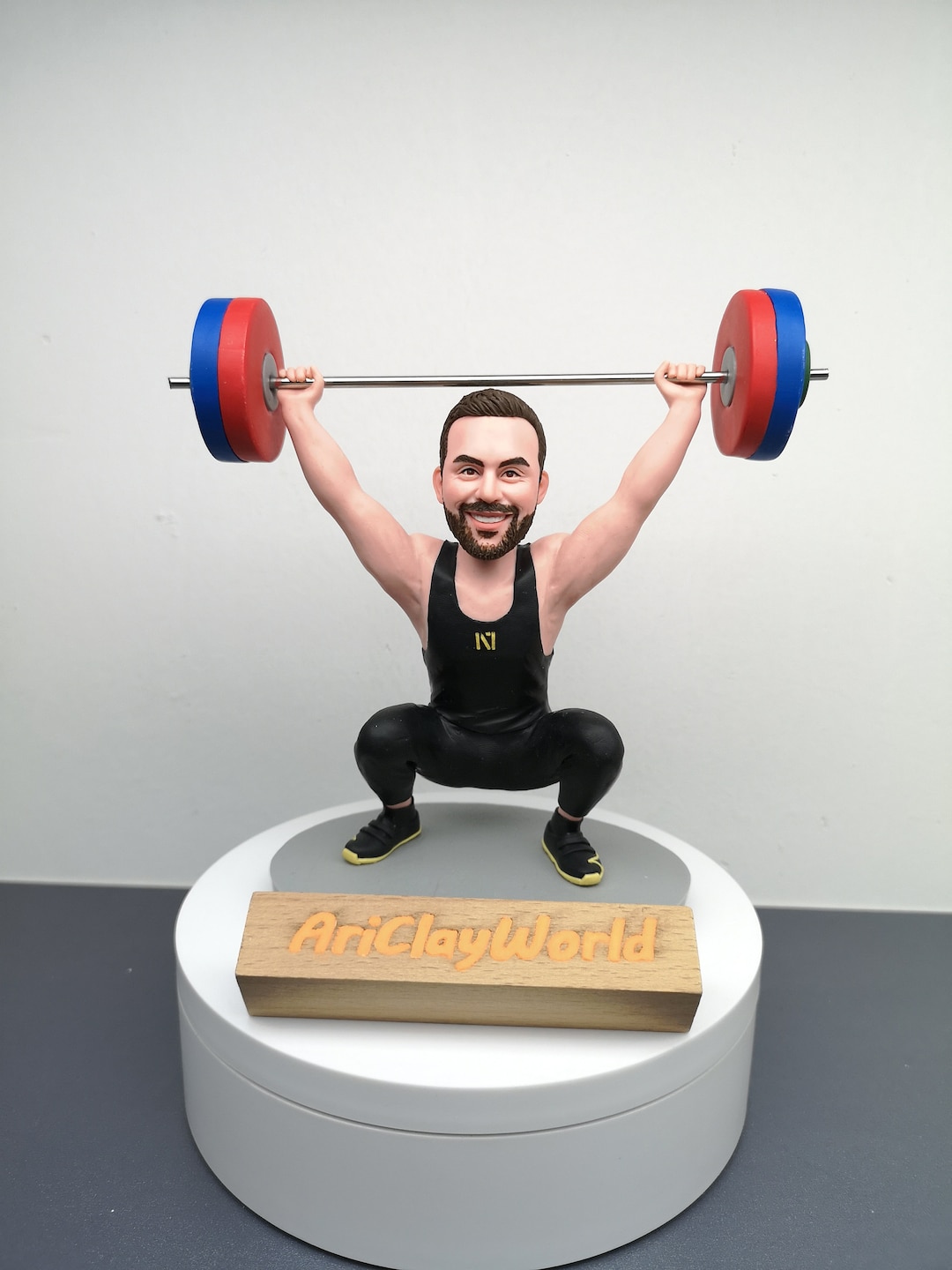 Custom Weightlifter Statue,personalized Powerlifting Statue,gift for