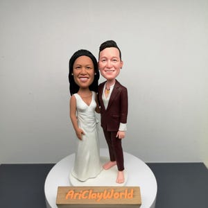 Same Sex Hochzeit Bobblehead | Leather Cake Topper Hochzeit ...