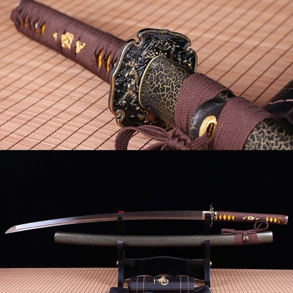 Japanese Katana - 1060 Steel Blade -   Real Blade Sharp Ready For Battle - Handmade Real Swords - Gift for him Birthday -Decoration