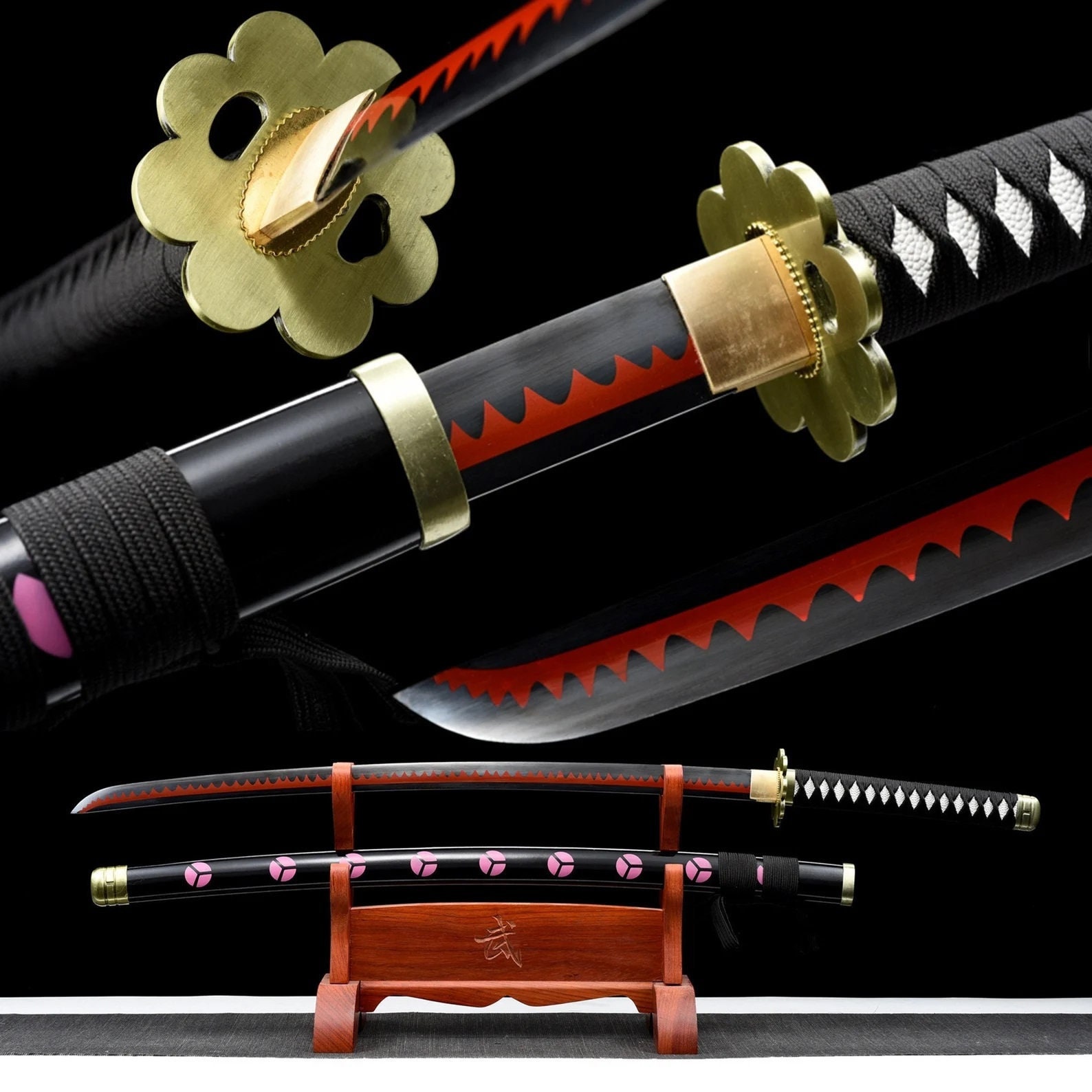 Oden's Sword  Kozuki Oden's ame No Habakiri Katana, One Piece Roronoa Zoro  Enma Sword Cosplays Replica - TrueKatana