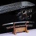 Katana - Heixuanmusashi Patterned Steel - Samurai Sword - Wooden Scabbard - Handmade Japanese Katana 