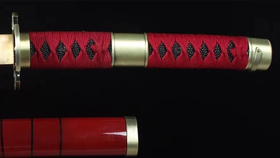 Zoro's Sandai Kitetsu Replica Sword | Carbon Steel Darkened Blade