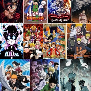 60 PCS Anime Wall Collage Kit, Popular Trendy Anime, Posters, Wall Decor, Manga, Dorm Decor (Digital Download)