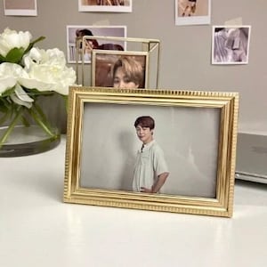 B T S J-I-M-I-N Park Rookie Actor of the Year Gold Frame - BTS Fan Art Decor - Run Ep. 106 Photographed by Jungkook Jimintober