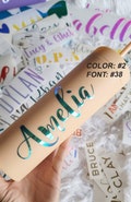 Personalized Vinyl Decals - Custom name - Laptop - Car - Wall Stickers - Name - Custom Gift product logo