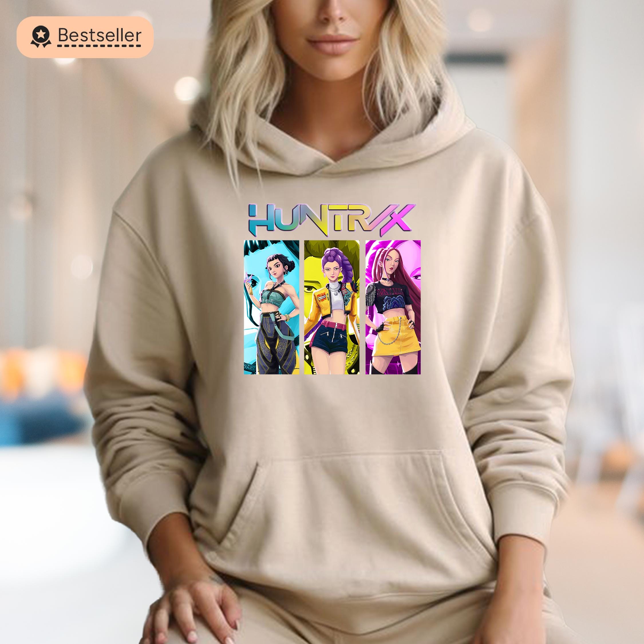 Survêtement K-Pop Demon Hunters - Sweat Capuche + Pantalon - Taille S à XXXL - Style Streetwear Unisexe