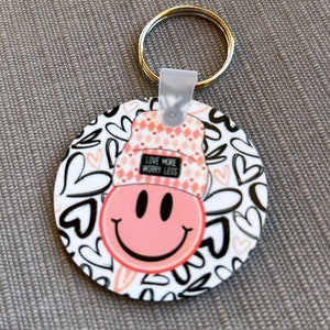 Round Keychain, Personalized Gift, Cute Keychain, Sublimation, Custom ...