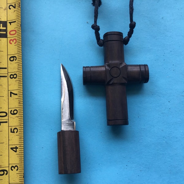 Hidden Knife Necklace Etsy