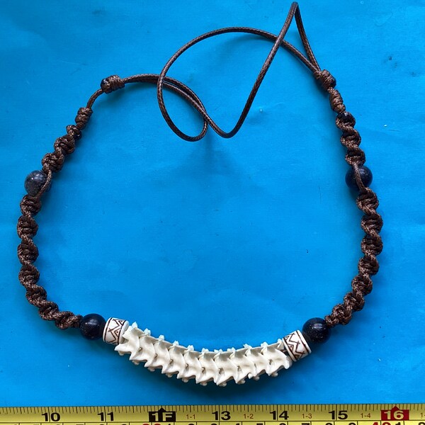 Snake  bones vertebrae necklace  Philippine Kalinga handmade rare