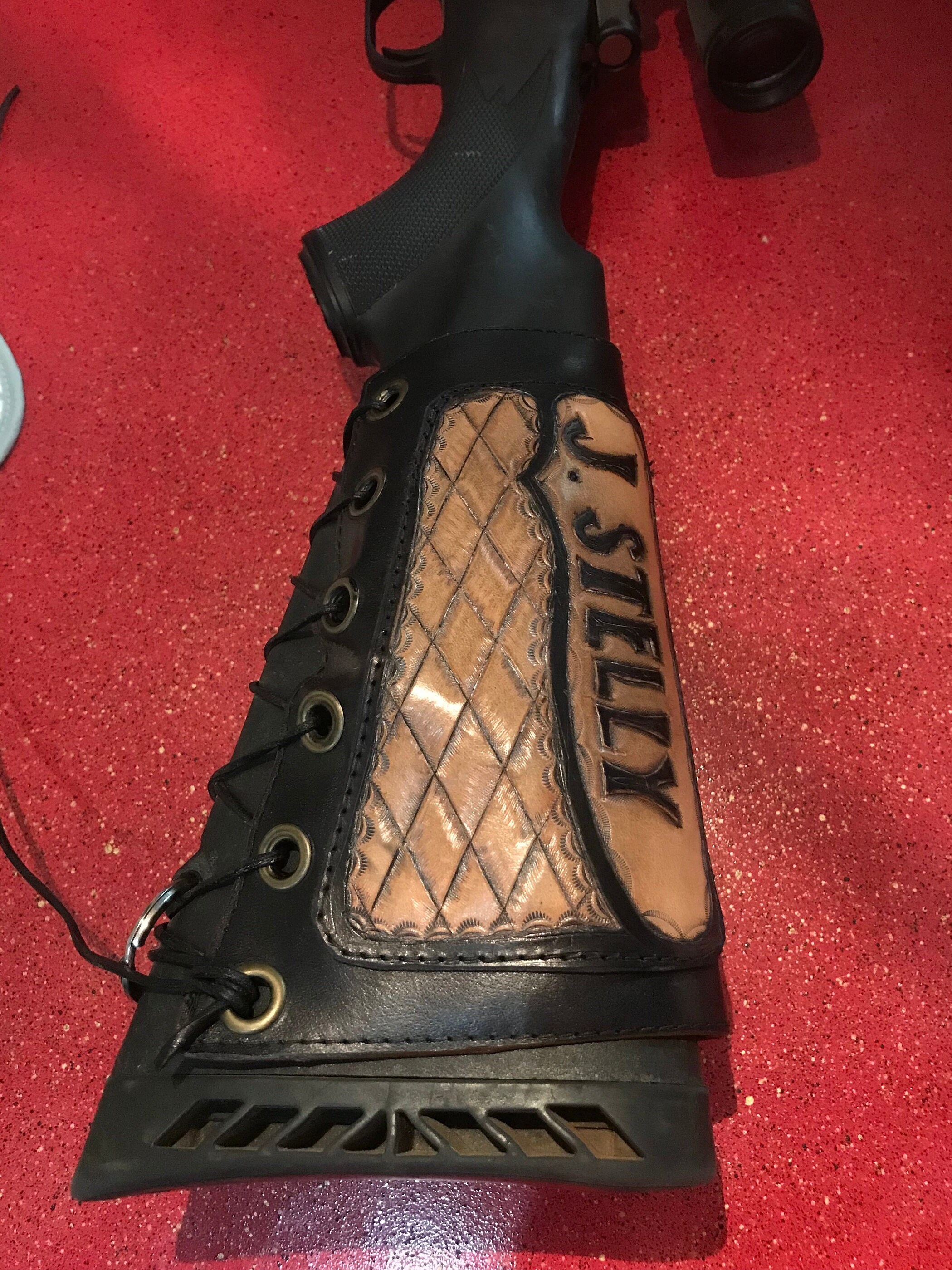 Custom Leather Rifle Butt Stock Cover - Etsy