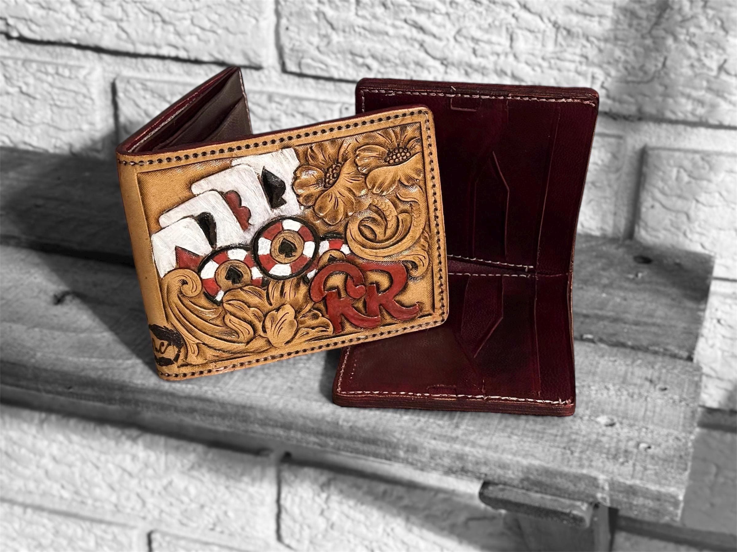 Hand Carved Wallet - Etsy