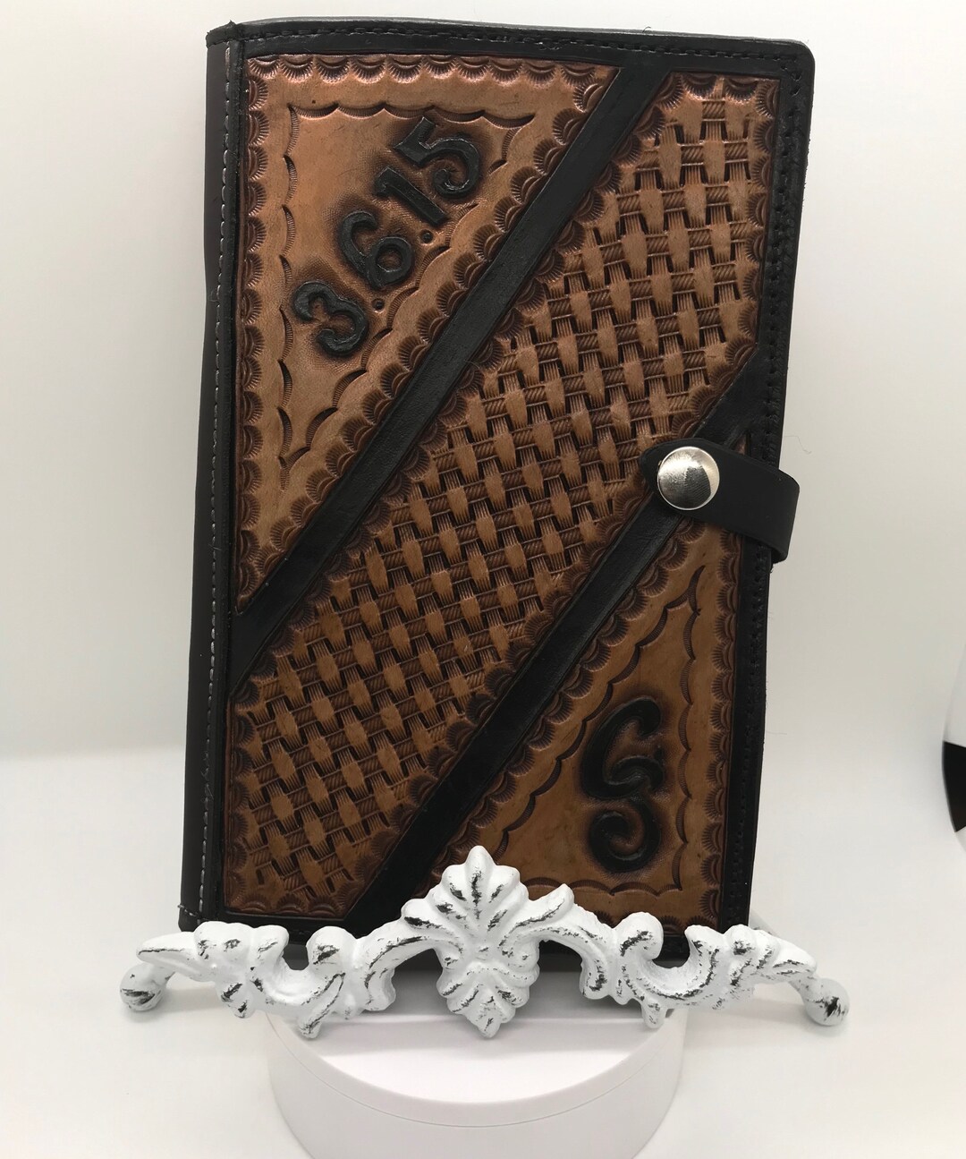 Hand-tooled Notepad Cover With Card, Pen and Money Slot - Etsy