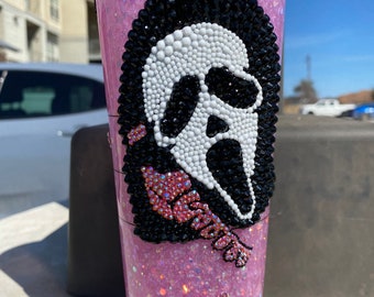 rhinestone scream moletom com capuz