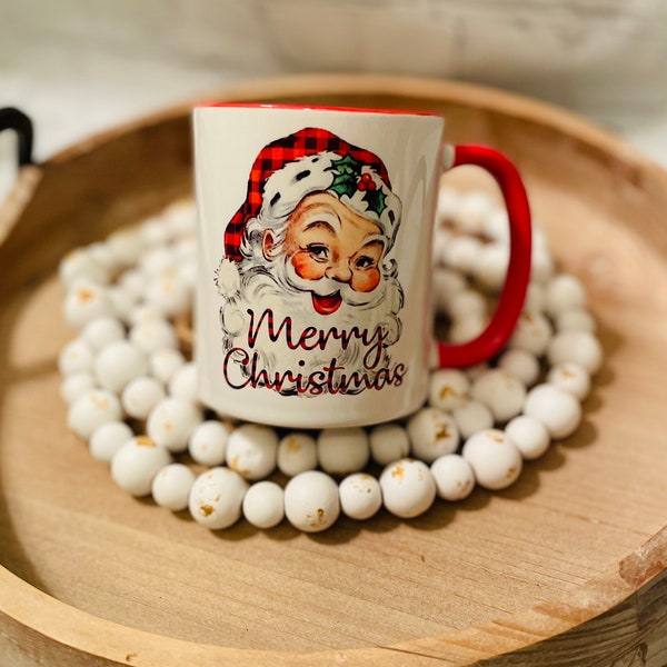 Christmas Santa coffee mug / 11oz coffee mug / Christmas gifts / coffee mug / Hot chocolate mug / Santa coffee mug / milk for Santa mug /