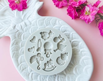 Baby Hat Milk Bottle Mold Candy Silicone Mould Cake Decor Fondant Vogue K932