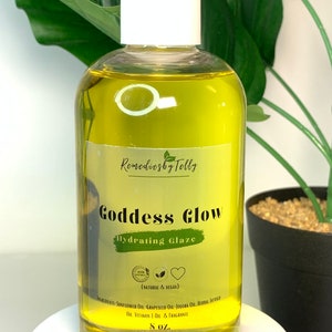 Goddess Glow~Hydrating Glaze/ Homemade Infused Oil/ Scented Body Oil/ Glowing Body Oil