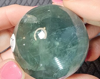 Blue Fluorite sphere 156g 46mm