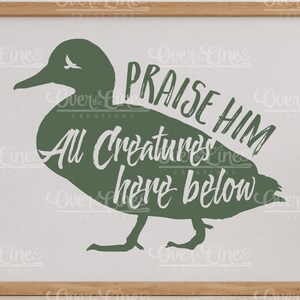Lodatelo tutte le creature qui sotto — Duck SVG