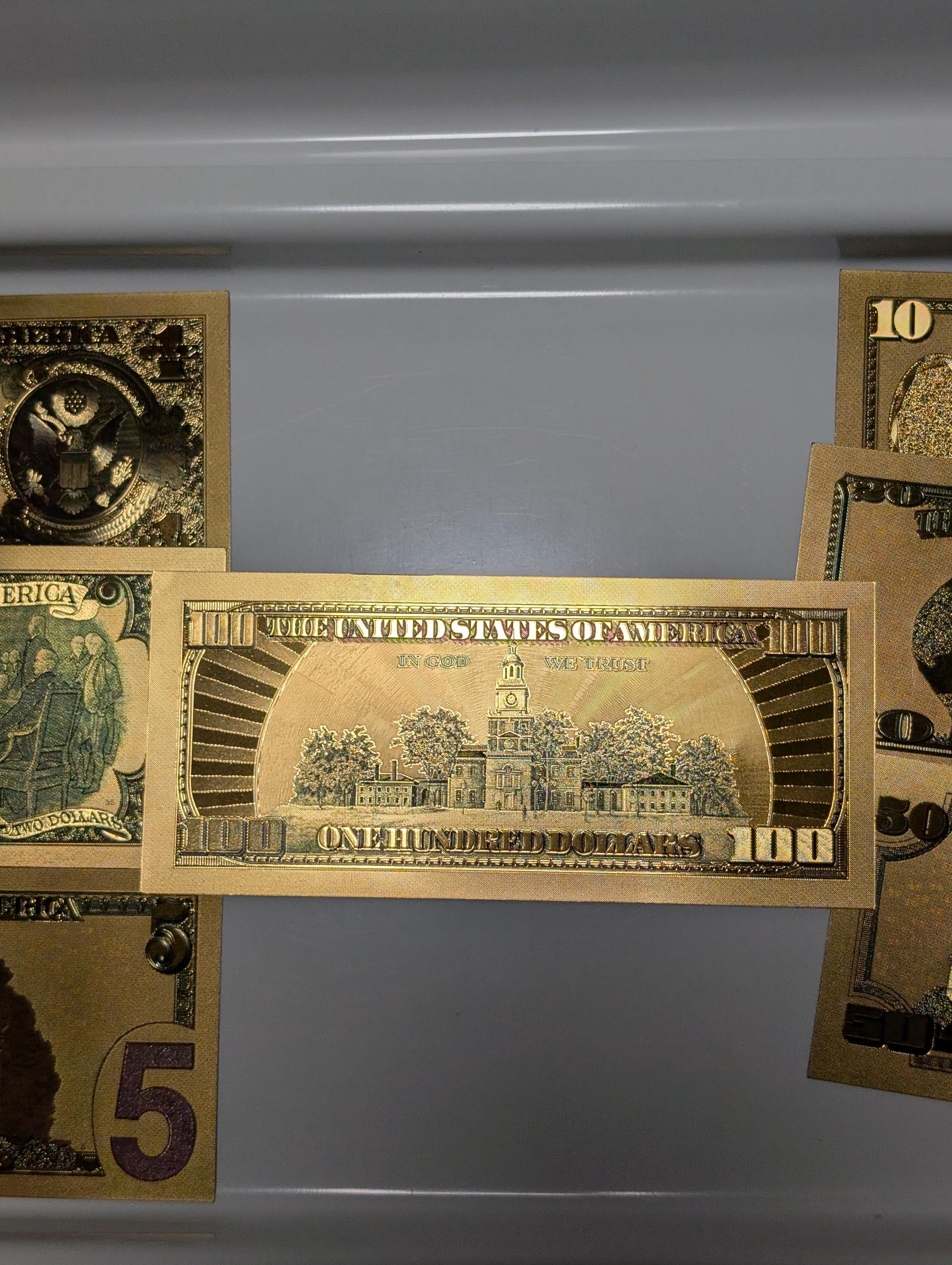 1 Million Dollar Bill US Gold Banknote with Bag and certificate of authenticity