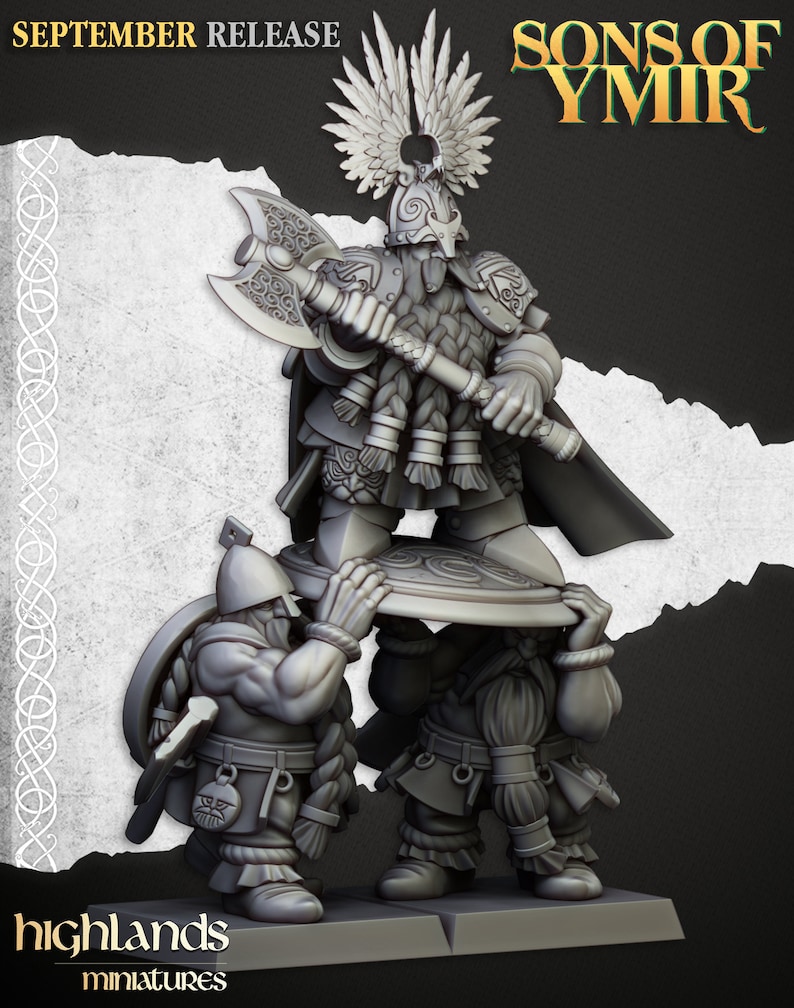 Highland Miniatures Sons of Ymir Dwarf Ulric of Etsy UK