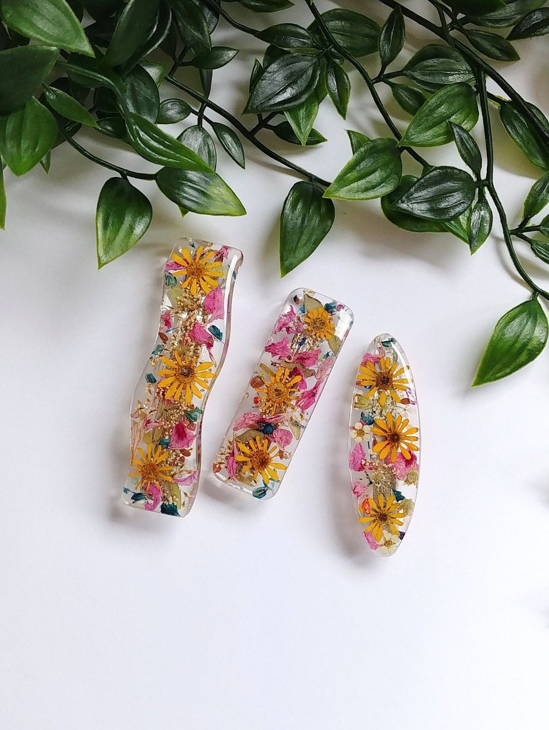 Real Natural Flower Hair Clip Handmade Flower Hair Barrette Etsy Canada