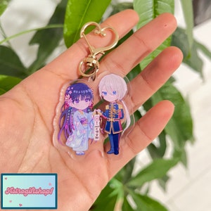 My Happy Marriage Chibi Acrylic Keychain Anime/ Miyo Saimori/ Kiyoka Kudo/Collectible, Cute, Phones, Keychains, IDs