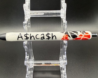 Personalized Basketball Epoxy Pen - Custom Name Number Glitter Gel Pen - Basketball Coach Gift - Player Gift