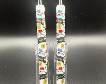 Penna in gel epossidico a tema polizia