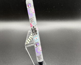 Penna in gel epossidico glitterato per tecnici di assistenza al paziente