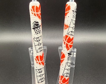 Basketball Epoxy Pen - Gel Pen - Basketball Coach Gift - Player Gift