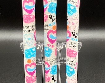 Penna glitterata in resina epossidica per infermiere del reparto di Ostetricia e Ginecologia - Regalo per l'ospedale