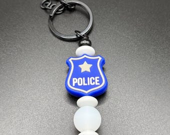 Portachiavi con perline della polizia