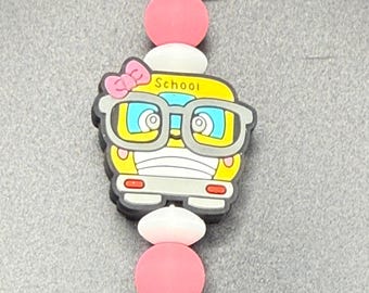 School Bus Keychain | Badge Reel