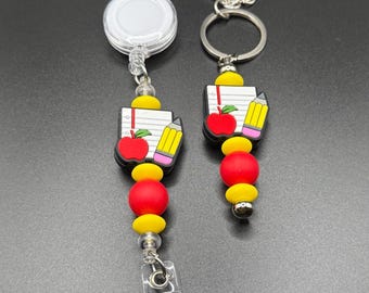 Porta badge per insegnanti • Portachiavi per insegnanti con perline