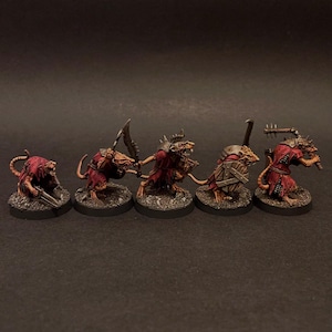 Painted Skaven/Ratmen/Monster for Warhammer/AoS/DnD/Frostgrave/Pathfinder/RPG