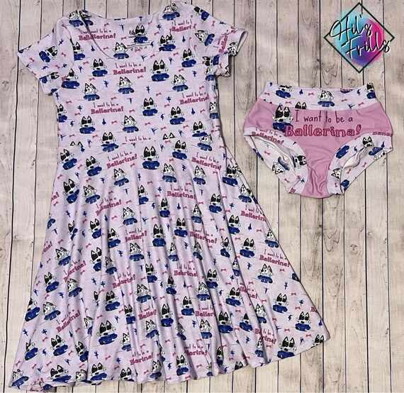 Bluey Muffin Ballerina Dress Etsy