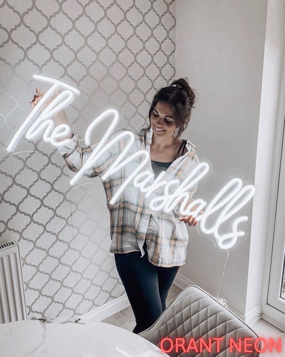Neon sign top for nursery