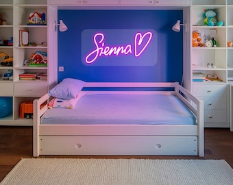 Dormitorio de signo de neón / Signo de neón personalizado / Boda de signo de neón / Decoración del dormitorio / Regalos personalizados / Decoraciones de boda / Luz de signo de neón