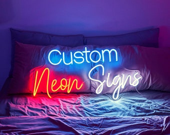 Signo de neón de boda, nombre personalizado Signo de neón Signo de neón de boda Signo de neón personalizado Dormitorio Signo de neón Luz Nombre de familia Signo de boda Regalos