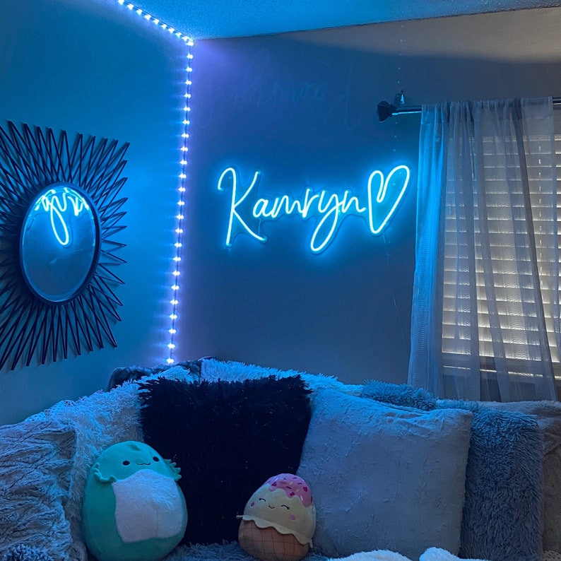 Custom Neon Sign Name For Kids Bedroom, Neon Sign Led Light Neon Signs Nursery Neon Sign Bedroom Decor Neon Sign Wedding Neon Sign Custom image 8